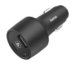 Автомобильное зарядное устройство HAMA H-183323 3A+2.4A PD+QC универсальное черный (00183323)