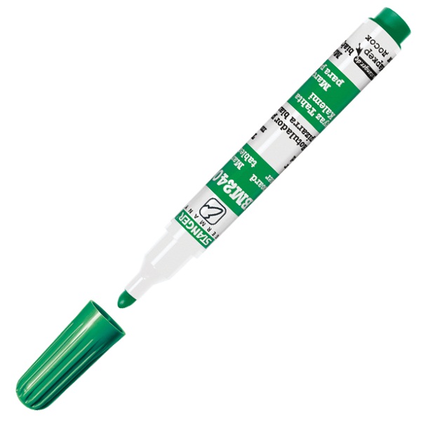 Маркер Stanger BM240 321061 круглый пиш. наконечник 1-3мм зеленый