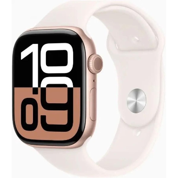 Умные часы Apple Watch Series 10 A2999 2024 46 мм розовое золото/белый [mwwt3zp/a]